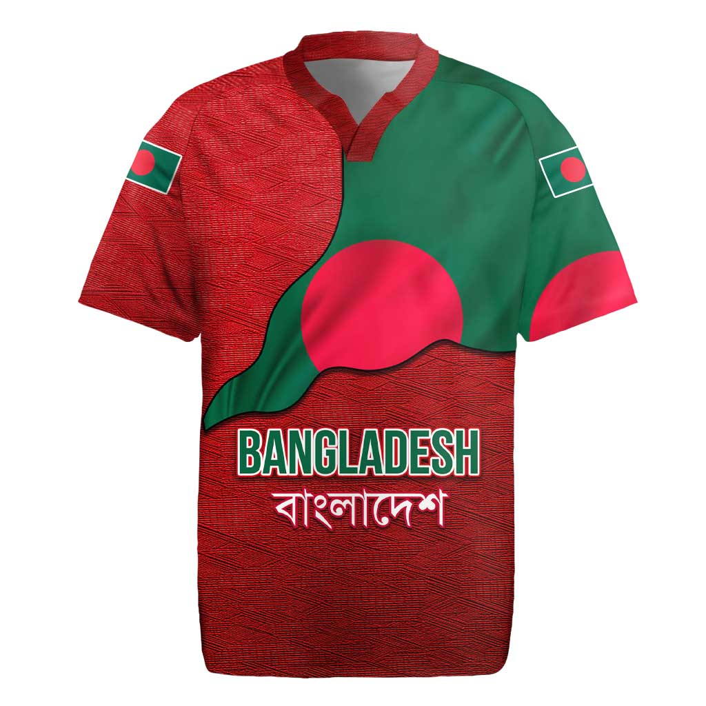 Bangladesh Rugby Jersey with National Flag Design and Bengali Script