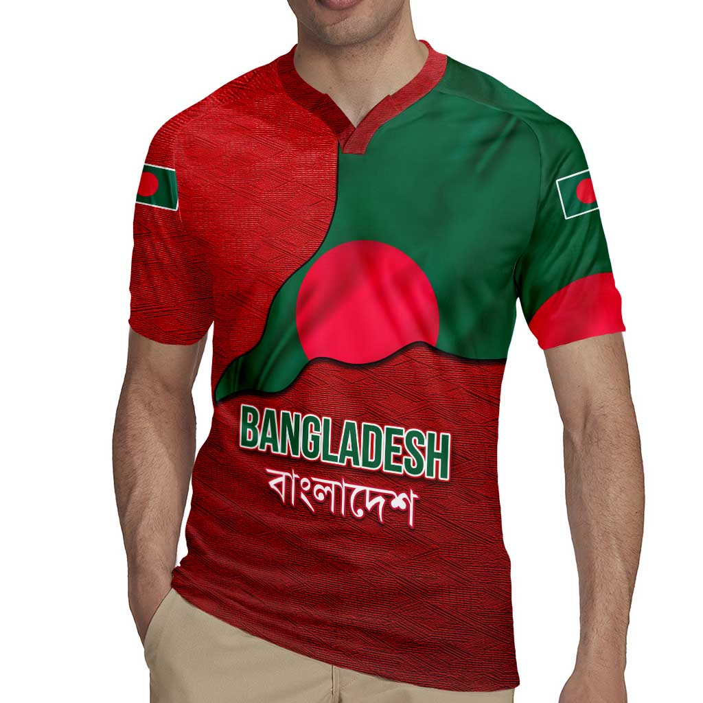Bangladesh Rugby Jersey with National Flag Design and Bengali Script