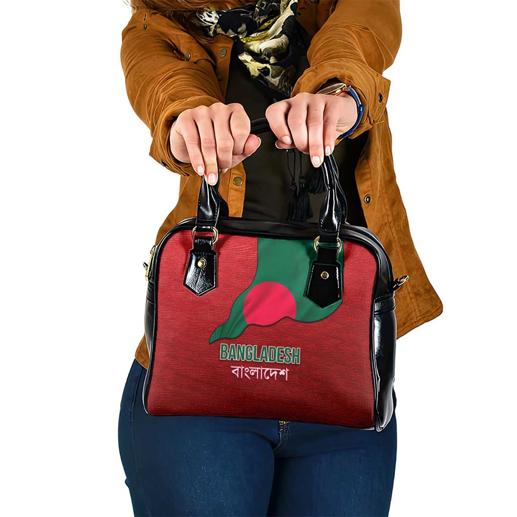Bangladesh Shoulder Handbag with National Flag Design and Bengali Script