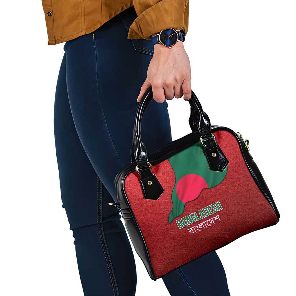 Bangladesh Shoulder Handbag with National Flag Design and Bengali Script