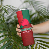 Bangladesh Skinny Tumbler with National Flag Design and Bengali Script