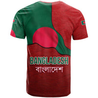 Bangladesh T Shirt with National Flag Design and Bengali Script