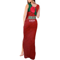Bangladesh Tank Maxi Dress with National Flag Design and Bengali Script