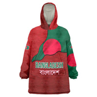 Bangladesh Wearable Blanket Hoodie with National Flag Design and Bengali Script