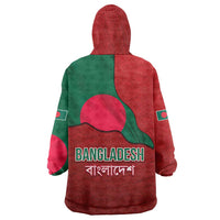 Bangladesh Wearable Blanket Hoodie with National Flag Design and Bengali Script
