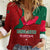 Bangladesh Women Casual Shirt with National Flag Design and Bengali Script