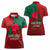 Bangladesh Women Polo Shirt with National Flag Design and Bengali Script