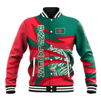 Bangladesh Baseball Jacket with Tiger Bengal Design and National Emblem Motif
