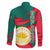 Bangladesh Family Matching Summer Maxi Dress and Hawaiian Shirt with Tiger Bengal Design and National Emblem Motif