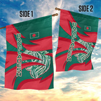 Bangladesh Garden Flag with Tiger Bengal Design and National Emblem Motif