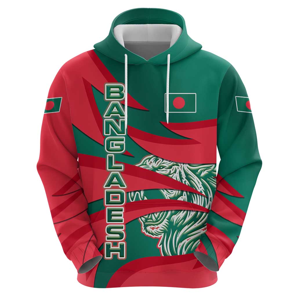 Bangladesh Hoodie with Tiger Bengal Design and National Emblem Motif
