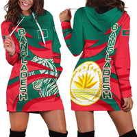 Bangladesh Hoodie Dress with Tiger Bengal Design and National Emblem Motif