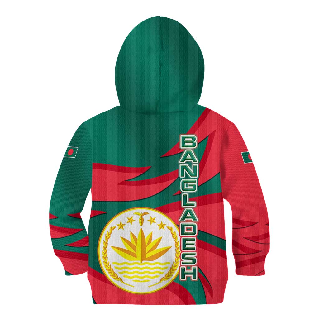 Bangladesh Kid Hoodie with Tiger Bengal Design and National Emblem Motif