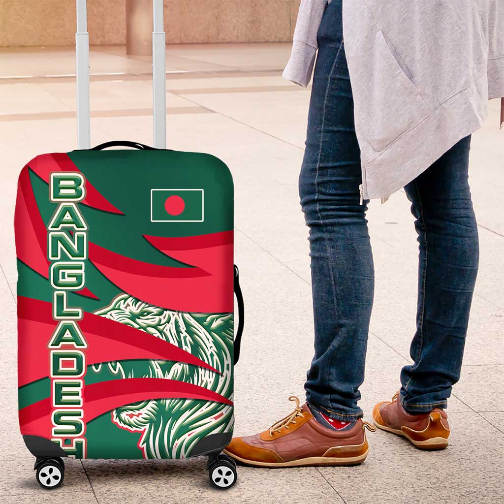 Bangladesh Luggage Cover with Tiger Bengal Design and National Emblem Motif