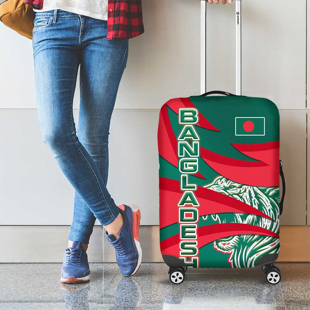 Bangladesh Luggage Cover with Tiger Bengal Design and National Emblem Motif