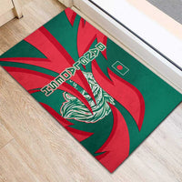 Bangladesh Rubber Doormat with Tiger Bengal Design and National Emblem Motif