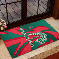 Bangladesh Rubber Doormat with Tiger Bengal Design and National Emblem Motif