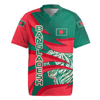 Bangladesh Rugby Jersey with Tiger Bengal Design and National Emblem Motif