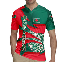 Bangladesh Rugby Jersey with Tiger Bengal Design and National Emblem Motif