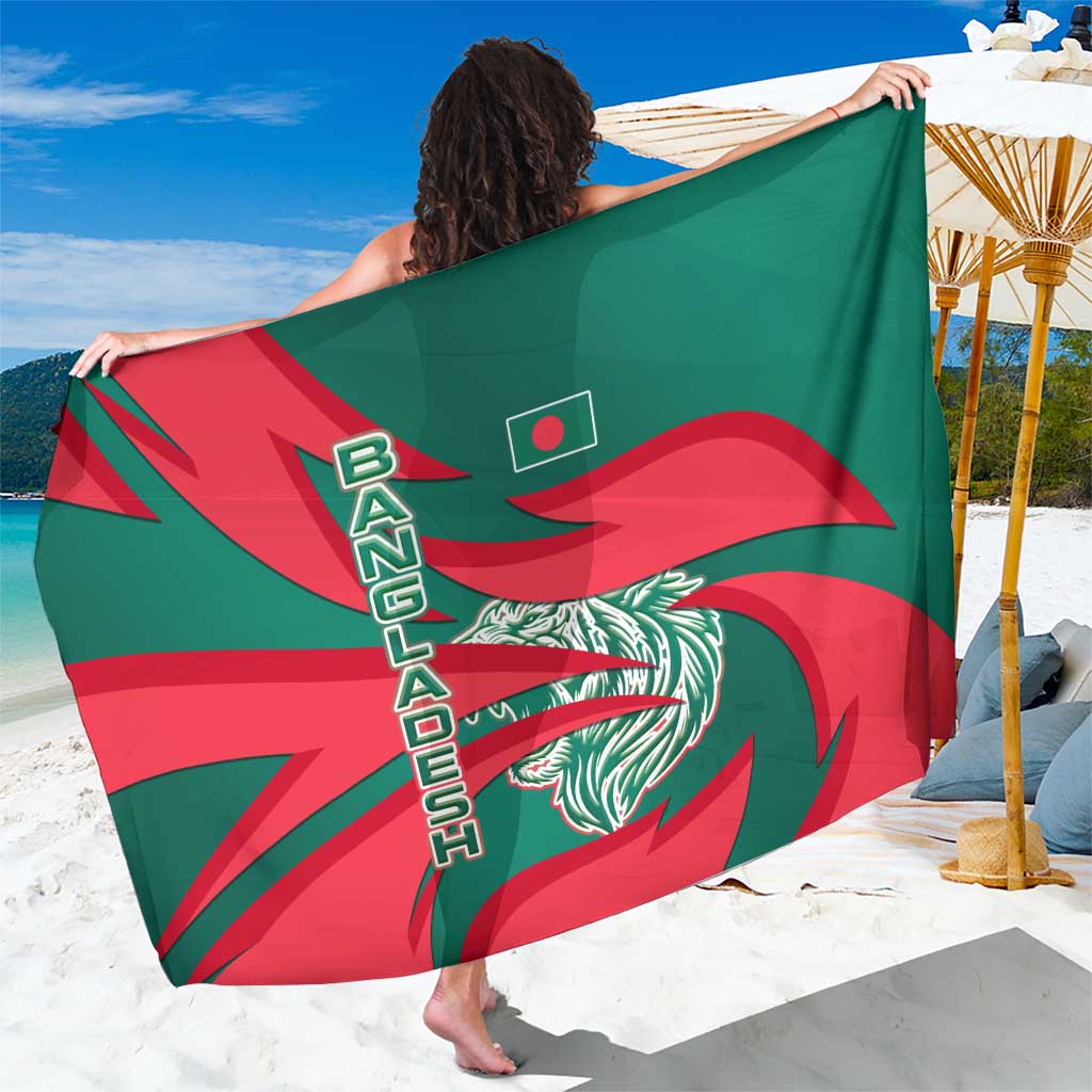Bangladesh Sarong with Tiger Bengal Design and National Emblem Motif