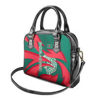 Bangladesh Shoulder Handbag with Tiger Bengal Design and National Emblem Motif