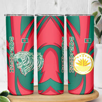 Bangladesh Skinny Tumbler with Tiger Bengal Design and National Emblem Motif