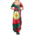 Bangladesh Summer Maxi Dress with Tiger Bengal Design and National Emblem Motif