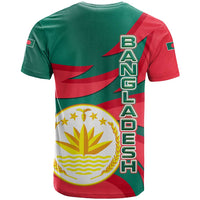 Bangladesh T Shirt with Tiger Bengal Design and National Emblem Motif
