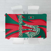 Bangladesh Tablecloth with Tiger Bengal Design and National Emblem Motif