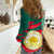 Bangladesh Women Casual Shirt with Tiger Bengal Design and National Emblem Motif