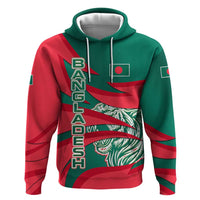 Bangladesh Zip Hoodie with Tiger Bengal Design and National Emblem Motif