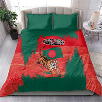 Bangladesh Flag Bedding Set with Royal Bengal Tiger Design