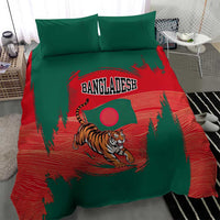Bangladesh Flag Bedding Set with Royal Bengal Tiger Design