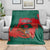 Bangladesh Flag Blanket with Royal Bengal Tiger Design