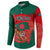 Bangladesh Flag Button Sweatshirt with Royal Bengal Tiger Design