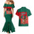 Bangladesh Flag Couples Matching Mermaid Dress and Hawaiian Shirt with Royal Bengal Tiger Design