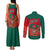 Bangladesh Flag Couples Matching Tank Maxi Dress and Long Sleeve Button Shirt with Royal Bengal Tiger Design