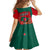 Bangladesh Flag Family Matching Off Shoulder Maxi Dress and Hawaiian Shirt with Royal Bengal Tiger Design