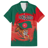 Bangladesh Flag Family Matching Tank Maxi Dress and Hawaiian Shirt with Royal Bengal Tiger Design