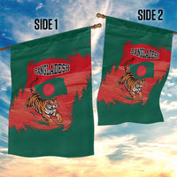 Bangladesh Flag Garden Flag with Royal Bengal Tiger Design