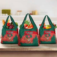 Bangladesh Flag Grocery Bag with Royal Bengal Tiger Design