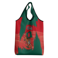 Bangladesh Flag Grocery Bag with Royal Bengal Tiger Design