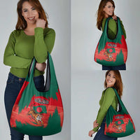 Bangladesh Flag Grocery Bag with Royal Bengal Tiger Design