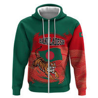 Bangladesh Flag Hoodie with Royal Bengal Tiger Design