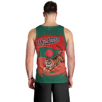 Bangladesh Flag Men Tank Top with Royal Bengal Tiger Design