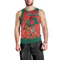 Bangladesh Flag Men Tank Top with Royal Bengal Tiger Design