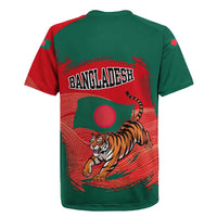 Bangladesh Flag Rugby Jersey with Royal Bengal Tiger Design