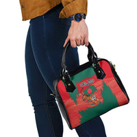 Bangladesh Flag Shoulder Handbag with Royal Bengal Tiger Design