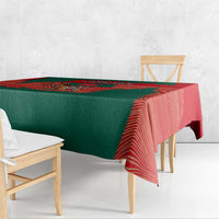 Bangladesh Flag Tablecloth with Royal Bengal Tiger Design