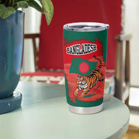 Bangladesh Flag Tumbler Cup with Royal Bengal Tiger Design